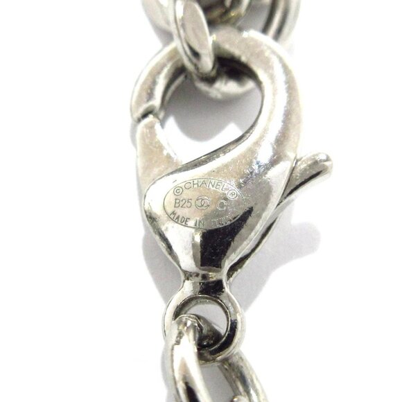 CHANEL - Silver Black Hardware Leather Bracelet 791-071825 - Picture 7 of 8